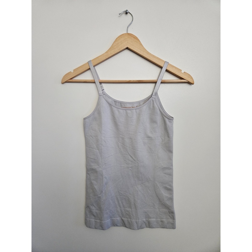 Shapermint‎ Essentials Womens M Gray Seamless Camisole Tank Top Adjustable Strap